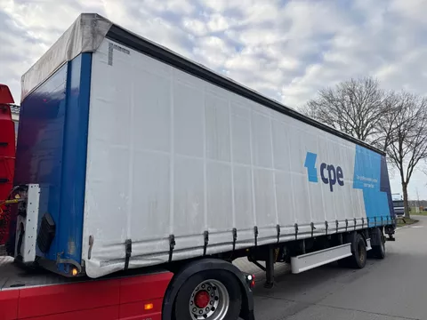 Fliegl SZS 350 2 ass gestuurde oplegger Schuifdak