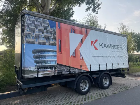 Pacton MXA.218 2 ass middenas aanhangwagen met afzetbak