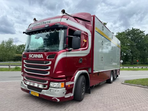 Scania G G400 Varkenstransport. 2 beweegbare vloeren. Open dak