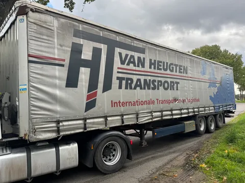 Krone N/A 3ass schuifzeilen oplegger met laadklep